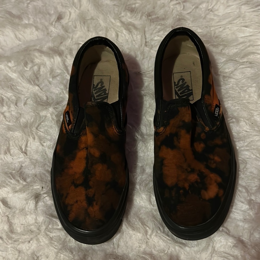 Bleached All Black Vans